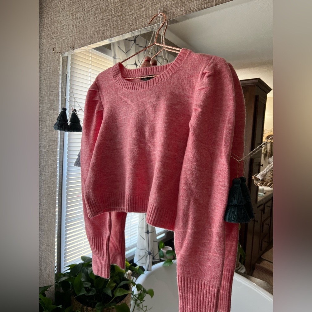 NWT- adorable CROPPED sweater in shade of pink. From Target’s line Wild Fable.